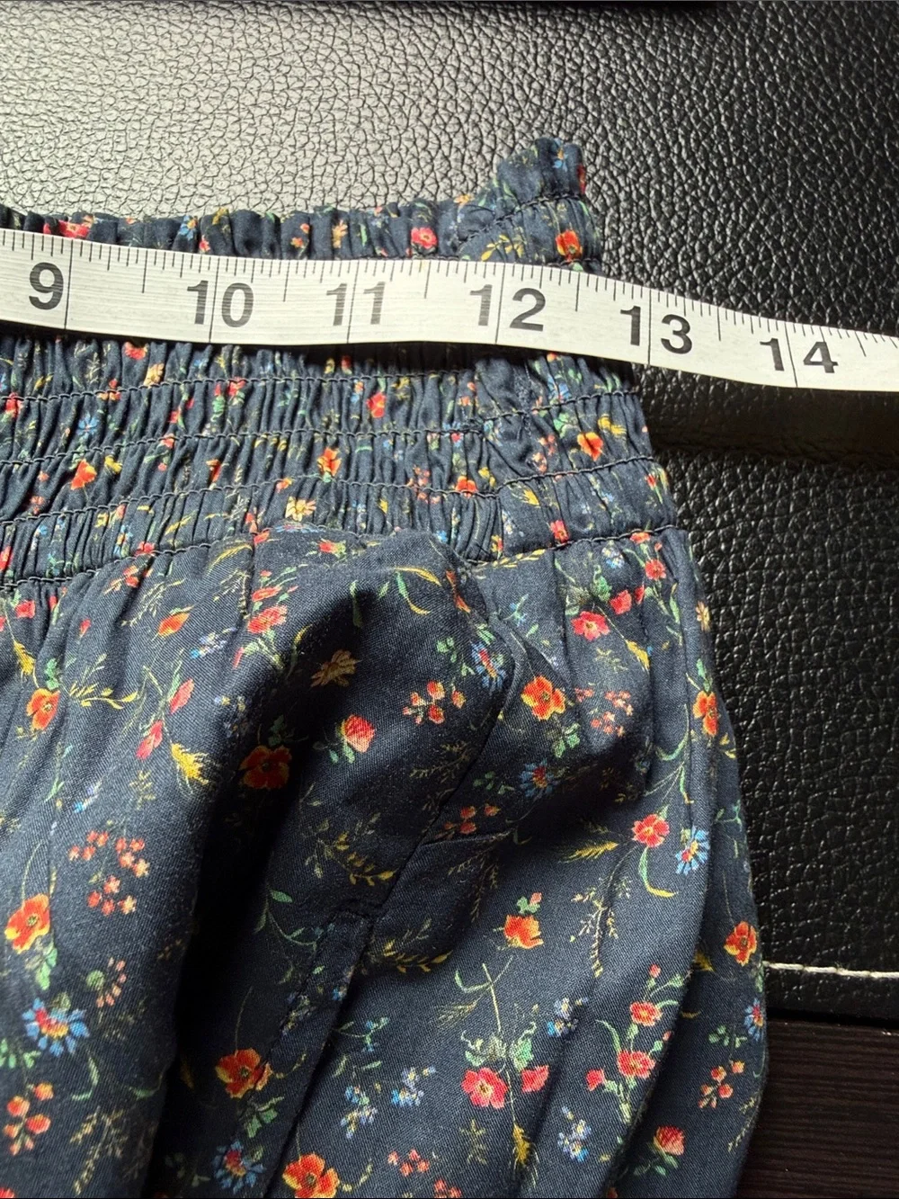 Garnet Hill Organic cotton Navy Blue Pockets Sz M - Picture 10 of 11